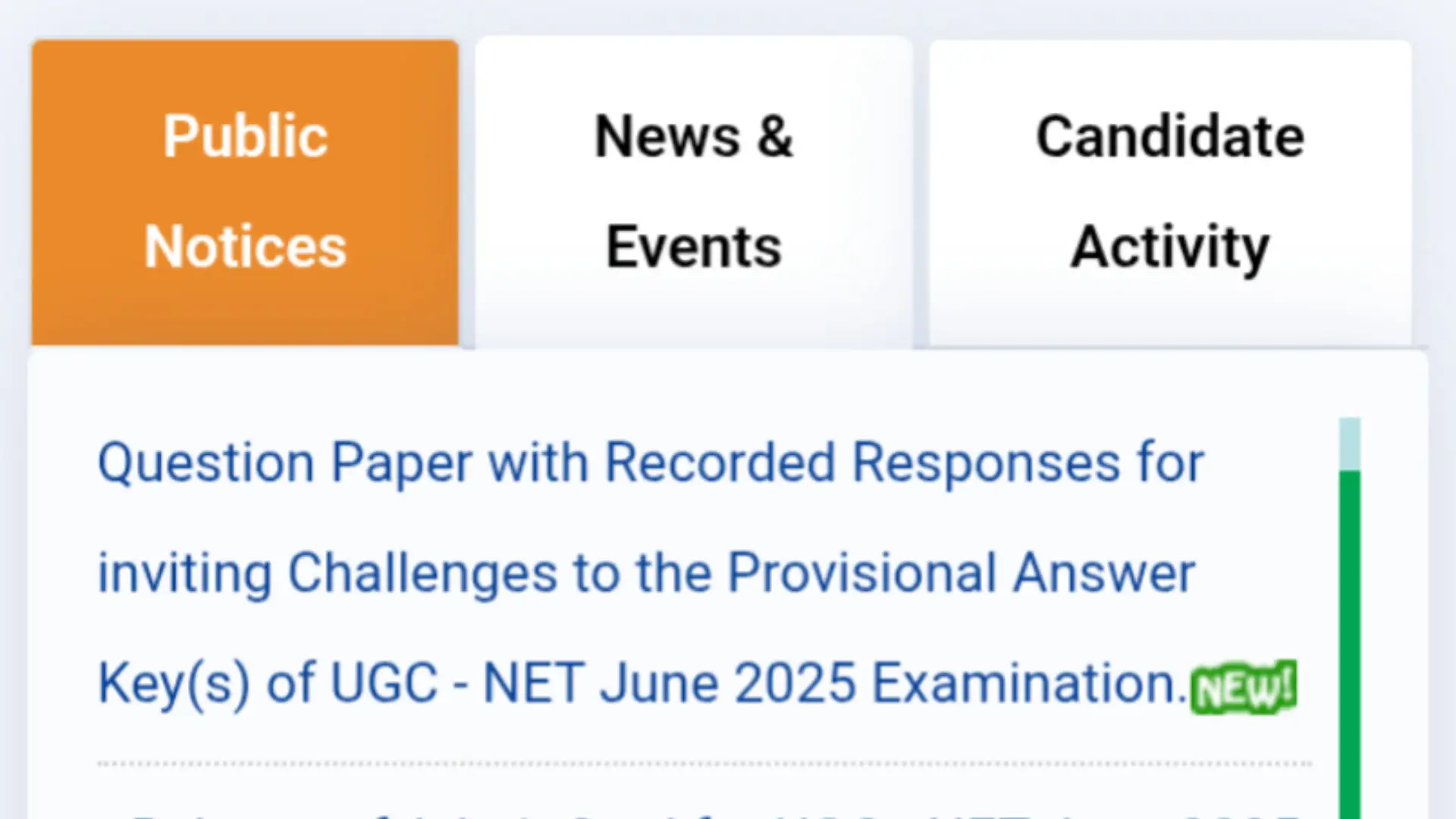 UGC NET Answer Key 2025
