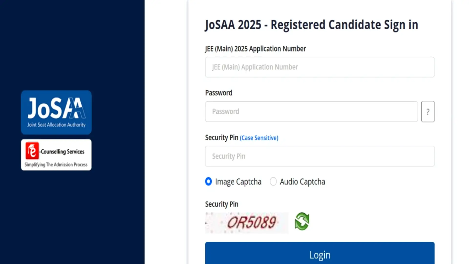 JoSAA 2025
