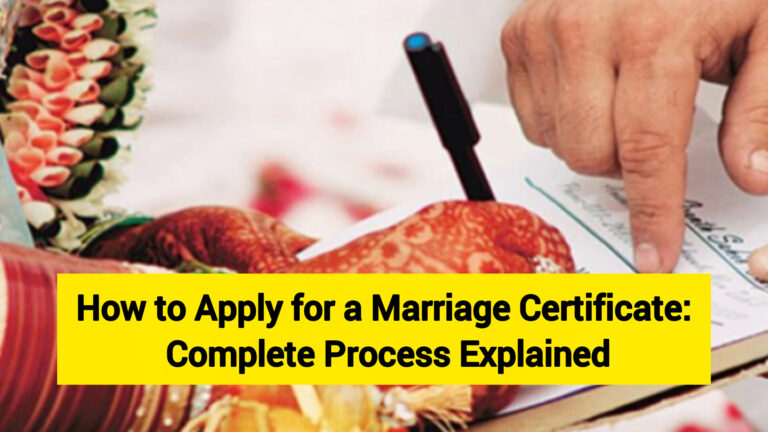 How to Apply for a Marriage Certificate: Complete Process Explained