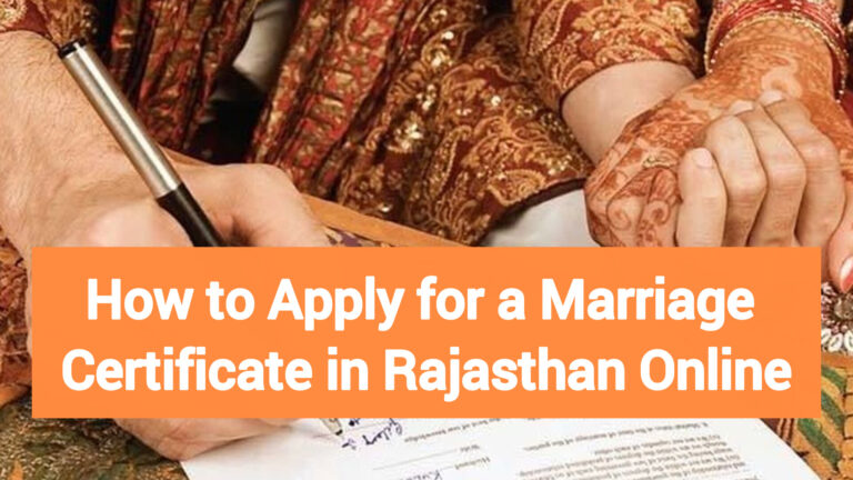 How to Apply for a Marriage Certificate in Rajasthan Online